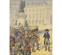 YIMACBJXX Dipinti Famosi Arte Della Tela Quadri Modemi Napoleón Bonaparte en medio de disturbios revolucionarios por Jacques Marie Gaston Onfray De Breville per Decorazioni per la Casa 60x90cm