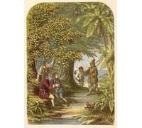 YIMACBJXX Dipinti Famosi Arte Della Tela Quadri Modemi Robinson Crusoe sorprendiendo a los tres ingleses de Alexander Lydon per Decorazioni per la Casa 60x90cm