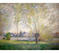 YIMACBJXX Dipinti Famosi Arte Della Tela Quadri Modemi Sauces de Vétheuil de Claude Monet per Decorazioni per la Casa 60x90cm