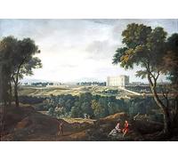 YIMACBJXX Dipinti Famosi Murale Tela Painting Image el Observatorio y los alrededores Vista desde las Buttecailles de Jean Francois Millets per la Decorazione Domestica dell'ufficio 60x90cm