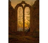 YIMACBJXX Dipinti Famosi Murale Tela Painting Image el soñador de Caspar David Friedrich per la Decorazione Domestica dell'ufficio 60x90cm