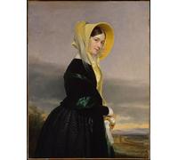 YIMACBJXX Dipinti Famosi Murale Tela Painting Image Euphemia White Van Rensseleaar de George Peter Alexander Healy per la Decorazione Domestica dell'ufficio 60x90cm