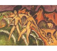 YIMACBJXX Dipinti Famosi Murale Tela Painting Image Graef y Amigo de Ernst Ludwig Kirchner per la Decorazione Domestica dell'ufficio 60x90cm