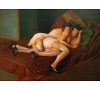 YIMACBJXX Dipinti Famosi Murale Tela Painting Image las hermanas de la pintura famosa per la Decorazione Domestica dell'ufficio 60x90cm