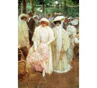 YIMACBJXX Dipinti Famosi Murale Tela Painting Image los jardines de París o las bellezas de la noche de Jean Beraud per la Decorazione Domestica dell'ufficio 60x90cm