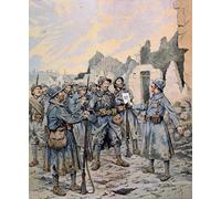 YIMACBJXX Dipinti Famosi Murale Tela Painting Image Motín en el ejército francés en el frente occidental Abril-mayo per la Decorazione Domestica dell'ufficio 60x90cm