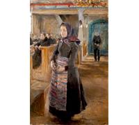 YIMACBJXX Dipinti Famosi Murale Tela Painting Image Nella Vecchia Chiesa Di Keuruu, Akseli Gallen-kallela per la Decorazione Domestica dell'ufficio 60x90cm