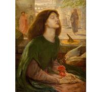 YIMACBJXX Dipinti Famosi Parete Immagine Arte Dipinto Beata Beatriz de Dante Gabriel Rossetti per L'arredamento del Soggiorno 60x90cm