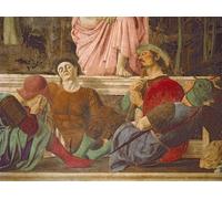 YIMACBJXX Dipinti Famosi Parete Immagine Arte Dipinto Detalle del fresco de la Resurrección de Piero Della Francesca per L'arredamento del Soggiorno 60x90cm