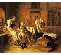 YIMACBJXX Dipinti Famosi Parete Immagine Arte Dipinto el intruso de adolf eberle per L'arredamento del Soggiorno 60x90cm