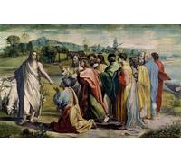 YIMACBJXX Dipinti Famosi Parete Immagine Arte Dipinto Encargo de Cristo a San Pedro de Raffaello Sanzio Raphael per L'arredamento del Soggiorno 60x90cm