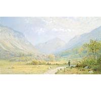 YIMACBJXX Dipinti Famosi Parete Immagine Arte Dipinto Franconia Notch New Hampshire por William Trost Richards per L'arredamento del Soggiorno 60x90cm