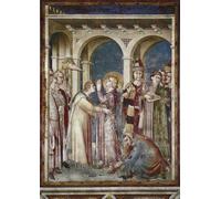 YIMACBJXX Dipinti Famosi Parete Immagine Arte Dipinto Fresco de la Vida de San de Simone Maritini per L'arredamento del Soggiorno 60x90cm