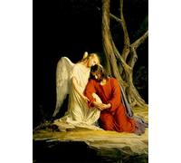 YIMACBJXX Dipinti Famosi Parete Immagine Arte Dipinto Getsemaní de Carl Heinrich Bloch per L'arredamento del Soggiorno 60x90cm