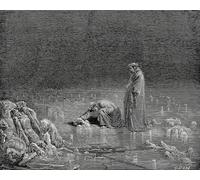 YIMACBJXX Dipinti Famosi Parete Immagine Arte Dipinto las Cantolinas del Infierno Gustave Dore per L'arredamento del Soggiorno 60x90cm