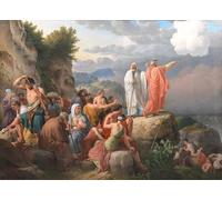 YIMACBJXX Dipinti Famosi Parete Immagine Arte Dipinto Moisés deja que el mar Rojo regrese y el ejército del faraón se inunda por CW Eckersberg per L'arredamento del Soggiorno 60x90cm