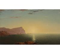 YIMACBJXX Dipinti Famosi Parete Immagine Arte Dipinto Nuevo amanecer de John Frederick Kensett per L'arredamento del Soggiorno 60x90cm