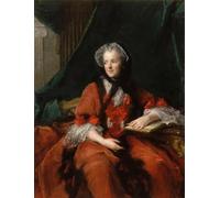 YIMACBJXX Dipinti Famosi Parete Immagine Arte Dipinto Retrato de Marie Leszczynska por Jean Marc Nattier per L'arredamento del Soggiorno 60x90cm