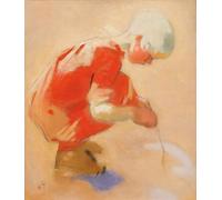 YIMACBJXX Dipinti Famosi Poster Stampa Stampe Pittura Chica en lade Helene Schjerfbeck per la Decorazione Della Parete 60x90cm