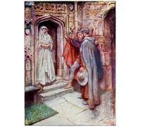 YIMACBJXX Dipinti Famosi Poster Stampa Stampe Pittura Cristiano antes de la discreción Del progreso de los peregrinos de este mundo por Byam Liston Shaw per la Decorazione Della Parete 60x90cm
