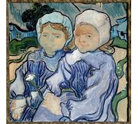 YIMACBJXX Dipinti Famosi Poster Stampa Stampe Pittura Cuadro Retrato de dos niñas de Vincent van Gogh per la Decorazione Della Parete 60x90cm