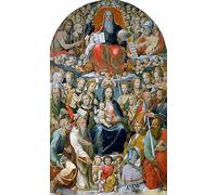 YIMACBJXX Dipinti Famosi Poster Stampa Stampe Pittura el paraíso de bartolomeo neroni per la Decorazione Della Parete 60x90cm