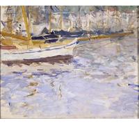 YIMACBJXX Dipinti Famosi Poster Stampa Stampe Pittura el puerto de Niza Winter de Berthe Morisot per la Decorazione Della Parete 60x90cm
