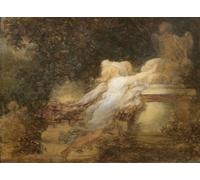 YIMACBJXX Dipinti Famosi Poster Stampa Stampe Pittura el voto de amor de jean honore fragonar per la Decorazione Della Parete 60x90cm