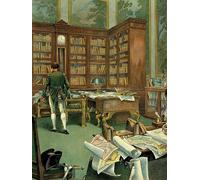 YIMACBJXX Dipinti Famosi Poster Stampa Stampe Pittura Gabinete de trabajo de Napoleón I Bonaparte en el primer piso del Palacio de las Tullerías per la Decorazione Della Parete 60x90cm