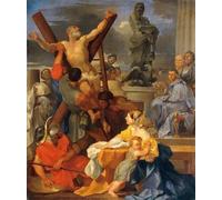 YIMACBJXX Dipinti Famosi Poster Stampa Stampe Pittura Il Martirio Di Sant'Andrea Sebastien Bourdon per la Decorazione Della Parete 60x90cm