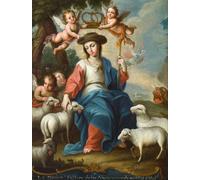 YIMACBJXX Dipinti Famosi Poster Stampa Stampe Pittura la divina pastora de miguel cabrera per la Decorazione Della Parete 60x90cm