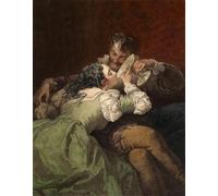 YIMACBJXX Dipinti Famosi Poster Stampa Stampe Pittura la poción de amor de Mihály Zichy per la Decorazione Della Parete 60x90cm