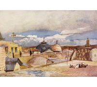 YIMACBJXX Dipinti Famosi Poster Stampa Stampe Pittura las cúpulas del Santo Sepulcro desde una azotea en el Monte Sion por John Fulleylove per la Decorazione Della Parete 60x90cm