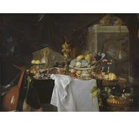 YIMACBJXX Dipinti Famosi Poster Stampa Stampe Pittura Naturaleza muerta de Jan Davidsz De Heem per la Decorazione Della Parete 60x90cm