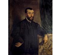 YIMACBJXX Dipinti Famosi Poster Stampa Stampe Pittura Retrato de Vesale Anatomista y Doctor de Carlos V - Tiziano Vecelli per la Decorazione Della Parete 60x90cm