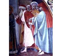 YIMACBJXX Dipinti Famosi Poster Stampa Stampe Pittura Ss Stephen y Margaret un detalle del tabernáculo del Canto Al Mercatale de Filippino Lippi per la Decorazione Della Parete 60x90cm