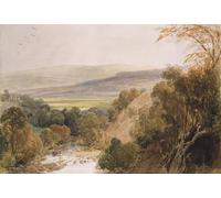 YIMACBJXX Dipinti Famosi Poster Stampa Stampe Pittura Una vista sobre el río Wharfe cerca de Bolton Yorkshire por Peter De Wint per la Decorazione Della Parete 60x90cm