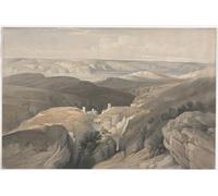 YIMACBJXX Dipinti Famosi Tela e Immagini Mural Dipinto Convento de San Saba por David Roberts per L'arredamento Della Camera da Letto 60x90cm