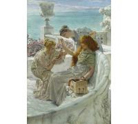 YIMACBJXX Dipinti Famosi Tela e Immagini Mural Dipinto El favorito de la fortuna de Lawrence Alma-tadema per L'arredamento Della Camera da Letto 60x90cm