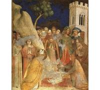 YIMACBJXX Dipinti Famosi Tela e Immagini Mural Dipinto el milagro del niño resucitado de Simone Martini per L'arredamento Della Camera da Letto 60x90cm