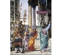 YIMACBJXX Dipinti Famosi Tela e Immagini Mural Dipinto Historias de San Juan de Filippino Lippi per L'arredamento Della Camera da Letto 60x90cm