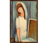 YIMACBJXX Dipinti Famosi Tela e Immagini Mural Dipinto Jeanne Hebuterne de Amadeo Modigliani per L'arredamento Della Camera da Letto 60x90cm