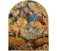YIMACBJXX Dipinti Famosi Tela e Immagini Mural Dipinto La caída de los ángeles rebeldes de Orazio Gentileschi per L'arredamento Della Camera da Letto 60x90cm