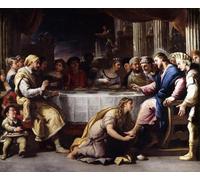YIMACBJXX Dipinti Famosi Tela e Immagini Mural Dipinto la Magdalena lavando a Cristo por un artista famoso per L'arredamento Della Camera da Letto 60x90cm