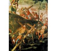 YIMACBJXX Dipinti Famosi Tela e Immagini Mural Dipinto la Subida al Calvario de Jacopo Robusti Tintoretto per L'arredamento Della Camera da Letto 60x90cm