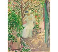 YIMACBJXX Dipinti Famosi Tela e Immagini Mural Dipinto Marthe Lebasque en el mirador de Henri Lebasque per L'arredamento Della Camera da Letto 60x90cm