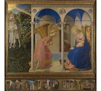 YIMACBJXX Dipinti Famosi Tela e Immagini Mural Dipinto Retablo de la Anunciación a María con Predellatafeln de la vida de María de Fra Angelico per L'arredamento Della Camera da Letto 60x90cm