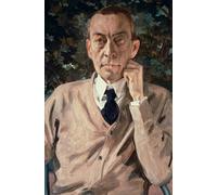 YIMACBJXX Dipinti Famosi Tela e Immagini Mural Dipinto Retrato del compositor Sergei Vasilievich Rachmaninov Konstantin Andreevic Somov per L'arredamento Della Camera da Letto 60x90cm