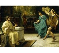 YIMACBJXX Dipinti Famosi Tela e Immagini Mural Dipinto una entrada al teatro romano de Lawrence Alma Tadema per L'arredamento Della Camera da Letto 60x90cm