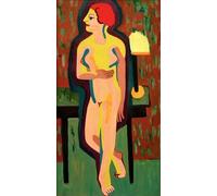YIMACBJXX Dipinti Famosi Tela e Immagini Mural Dipinto Vista de Basilea y el Rin. por Ernst Ludwig Kirchner per L'arredamento Della Camera da Letto 60x90cm